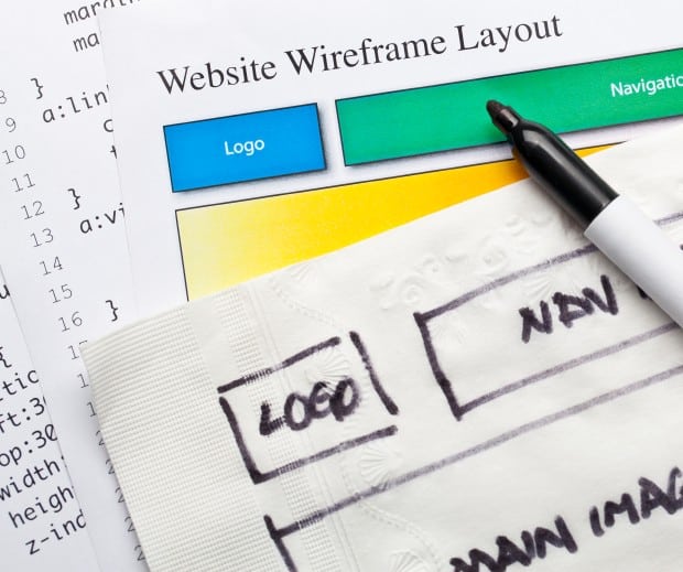 Website Wireframe Layout and development